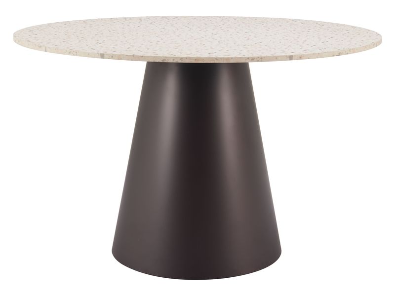 Jorf Dining Table Beige & Bronze 3