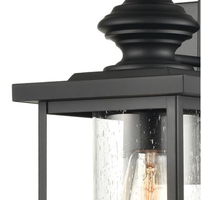 Minersville 17″ High 1-Light Outdoor Sconce - Matte Black
