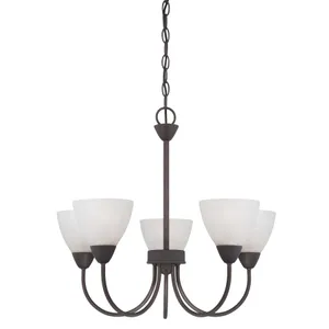 Tia 22.5'' Wide 5-Light Chandelier - Painted Bronze 1