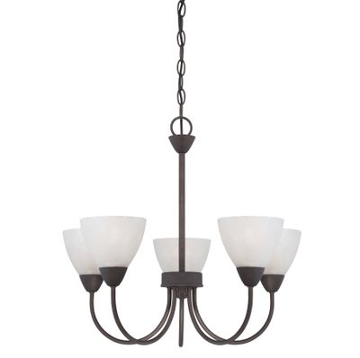Tia 22.5'' Wide 5-Light Chandelier - Painted Bronze