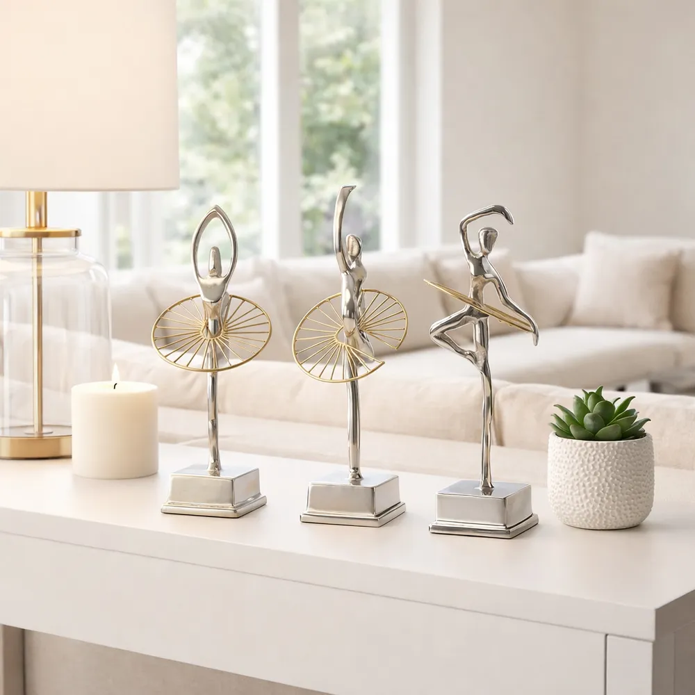 LYNNGROVE SET OF 3 SILVER DECOR 13 (IN)