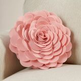 Felt Appliqued Felt Throw Pillow 3