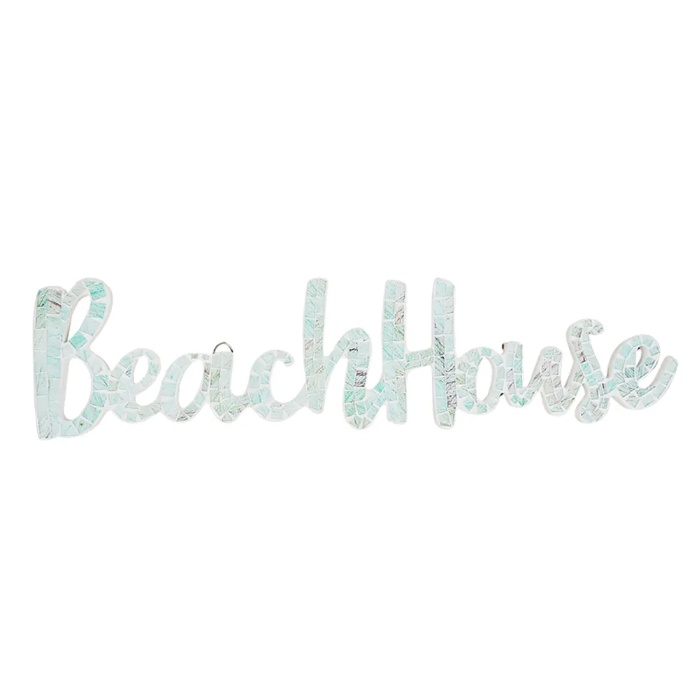 23-3/4" MOSAIC BEACHHOUSE SIGN