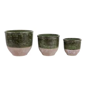 HAYFORDWAY SET OF 3 GREEN PLANTER 8 (IN) 1
