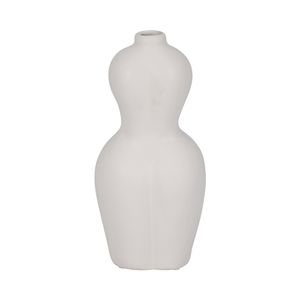 HAMDENHAM WHITE VASE 12 (IN) 5