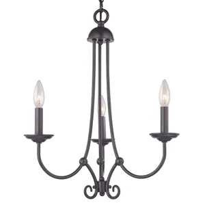 Montgomery 20'' Wide 3-Light Chandelier - Oil Rubbed Bronze 4