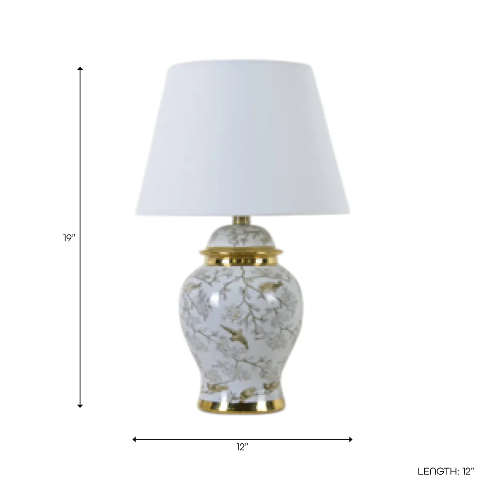 SPENCERPORT WHITE LAMP 19 (IN)