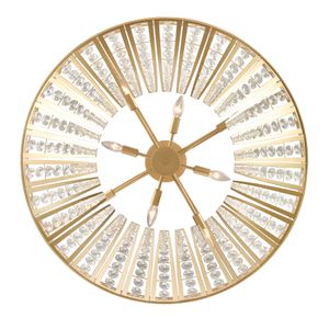 Fantania 36'' Wide 8-Light Chandelier - Champagne Gold 6