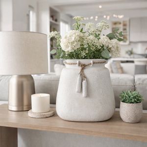OLIVER WHITE VASE 16 (IN) 2