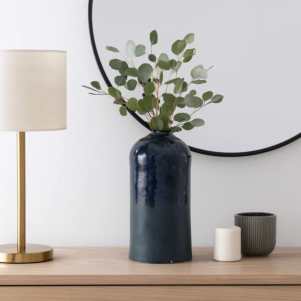 MILLERBEACH BLUE VASE 14 (IN)