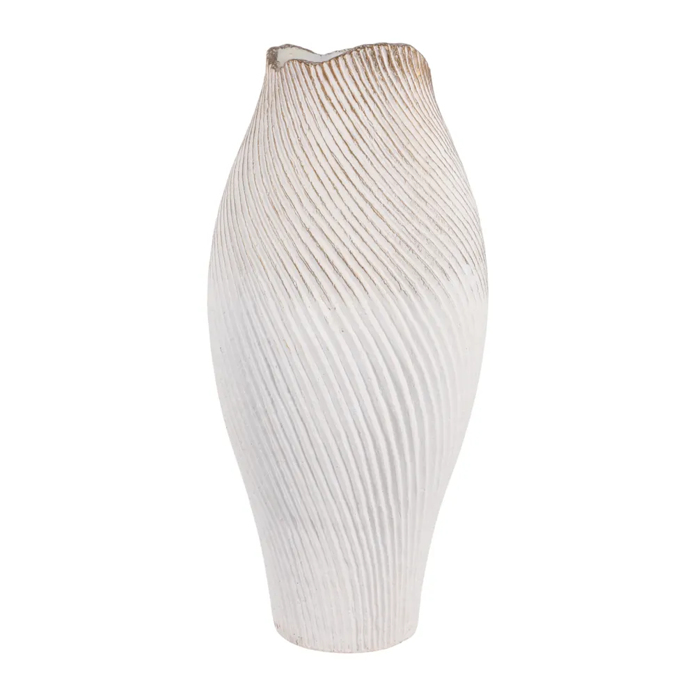 DENNINGLAND WHITE VASE 26 (IN)