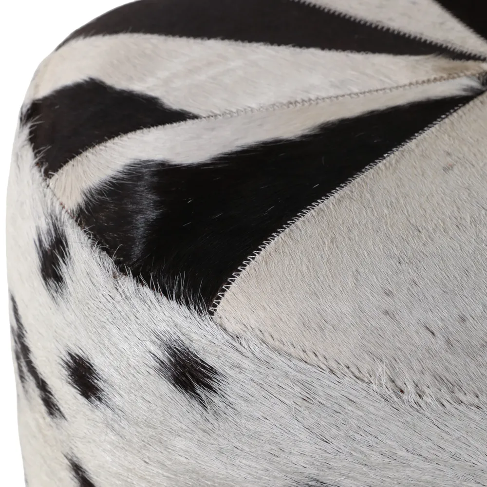 SARAHFORD BLACK OTTOMAN 19 (IN)