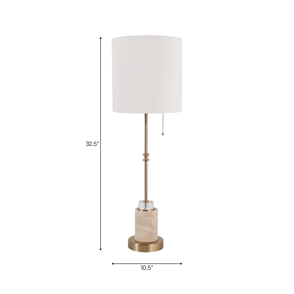 JENSENSTONE IVORY LAMP 33 (IN)
