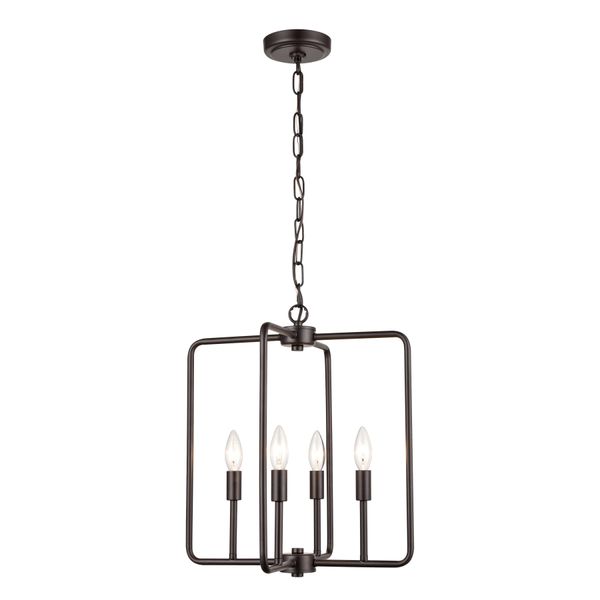 Park Slope 15.75" Wide 4-Light Pendant - Oil Rubbed Bronze