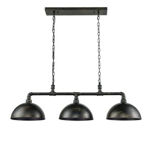 Mulvaney 49'' Wide 3-Light Linear Chandelier - Black 2