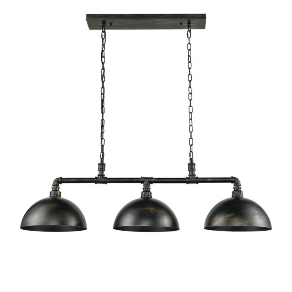 Mulvaney 49'' Wide 3-Light Linear Chandelier - Black