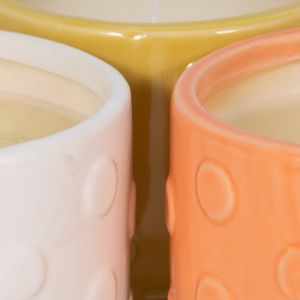 AIDENSHAW SET OF 3 BIG DOT CANDLE 5 (IN) 5