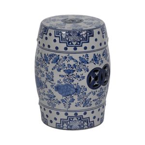 FLINTHAM BLUE GARDEN STOOL 18 (IN) 3