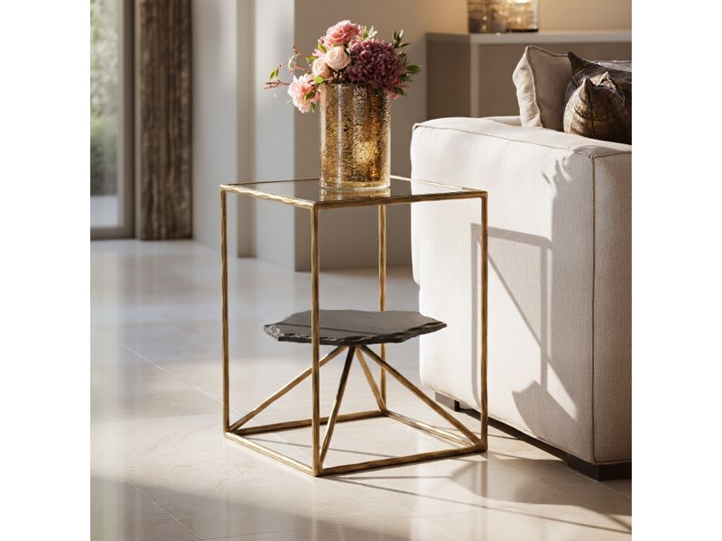 Ranol Side Table Brass 2