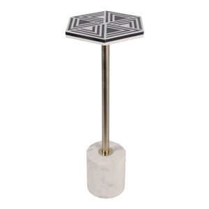 KELLERRUN WHITE TABLE 25 (IN) 5