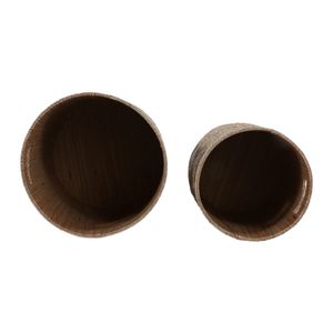 DUNCANGROVE SET OF 2 BROWN STORAGE 16 (IN) 8