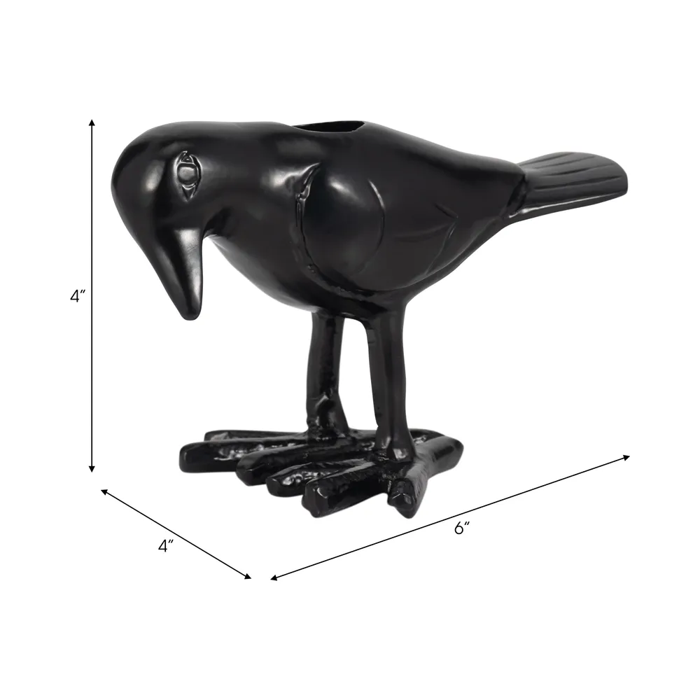 BAXTERCLIFF BLACK CANDLE HOLDER 4 (IN)