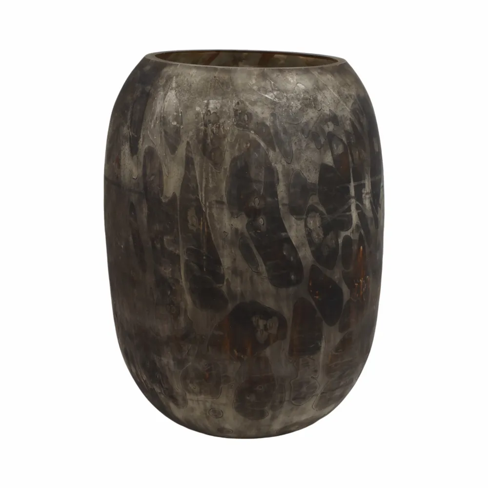 HENDONSIDE BROWN GLASS VASE 18 (IN)