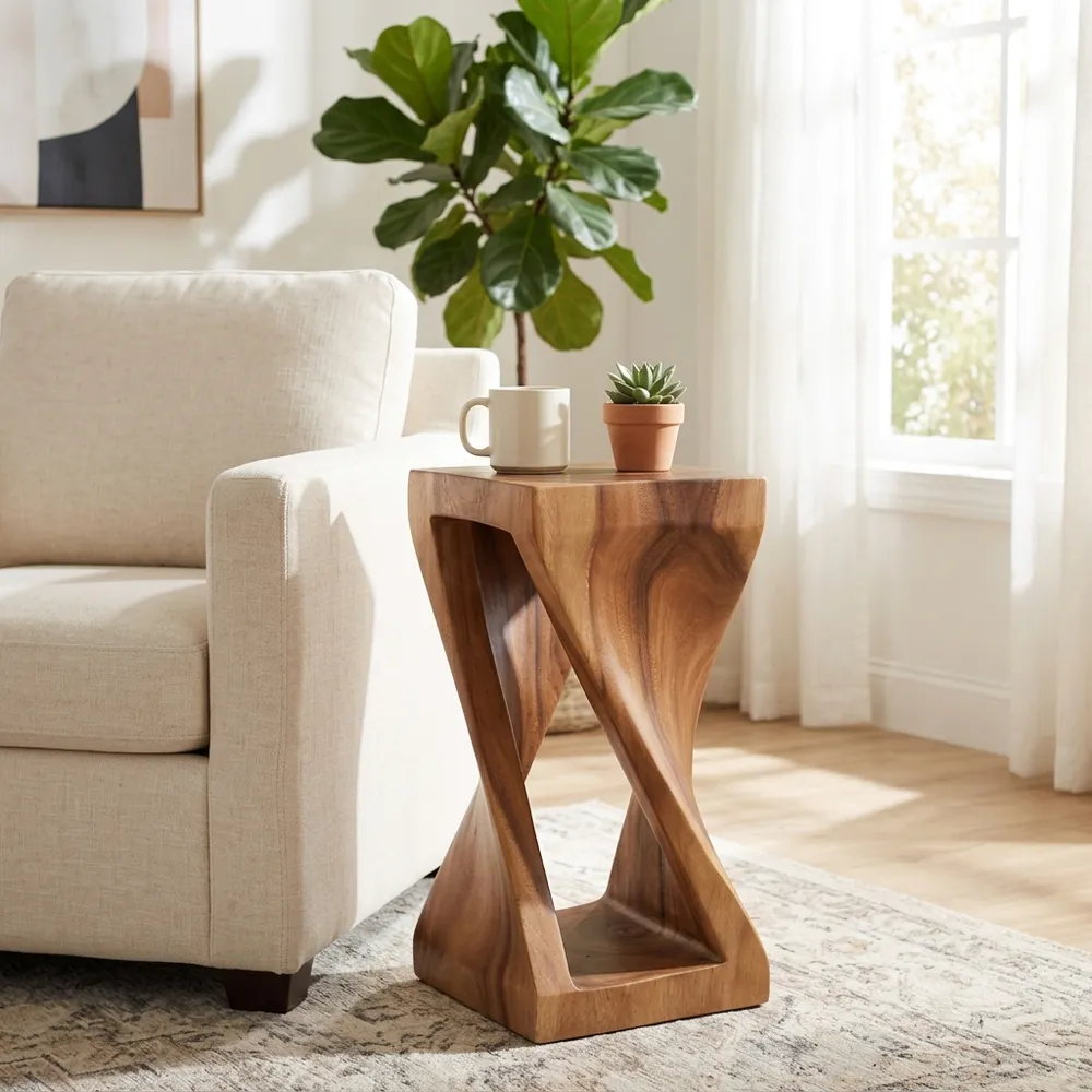 CALTONRUN BROWN ACCENT TABLE 24 (IN)