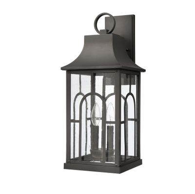 Triumph 21″ High 2-Light Outdoor Sconce - Textured Black