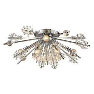 Starburst 26'' Wide 8-Light Semi Flush Mount - Polished Chrome 1