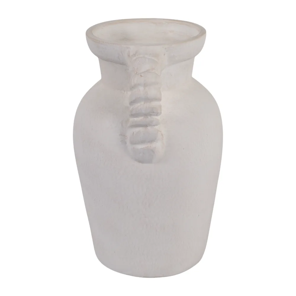 CLOVERWIND WHITE VASE 12 (IN)