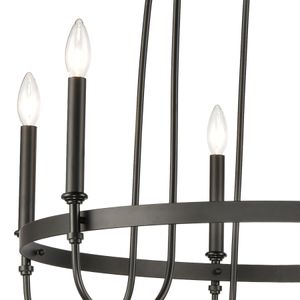 Wickshire 29'' Wide 6-Light Chandelier - Matte Black 2