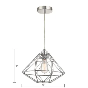 Paradigm 13'' Wide 1-Light Pendant - Chrome 2