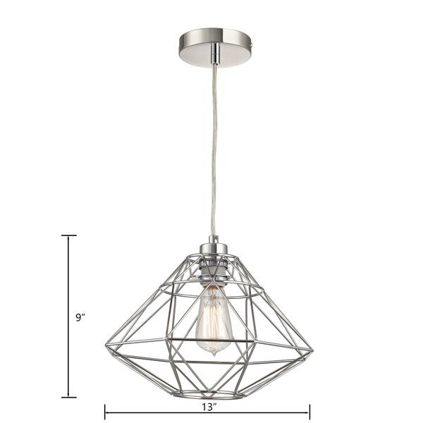 Paradigm 13'' Wide 1-Light Pendant - Chrome