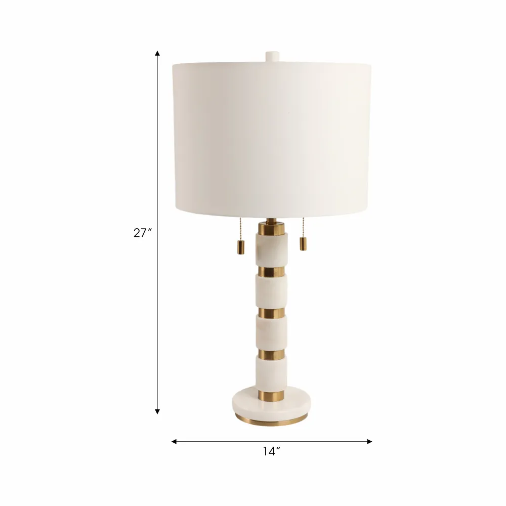 FINTONWORTH WHITE LAMP 29 (IN)