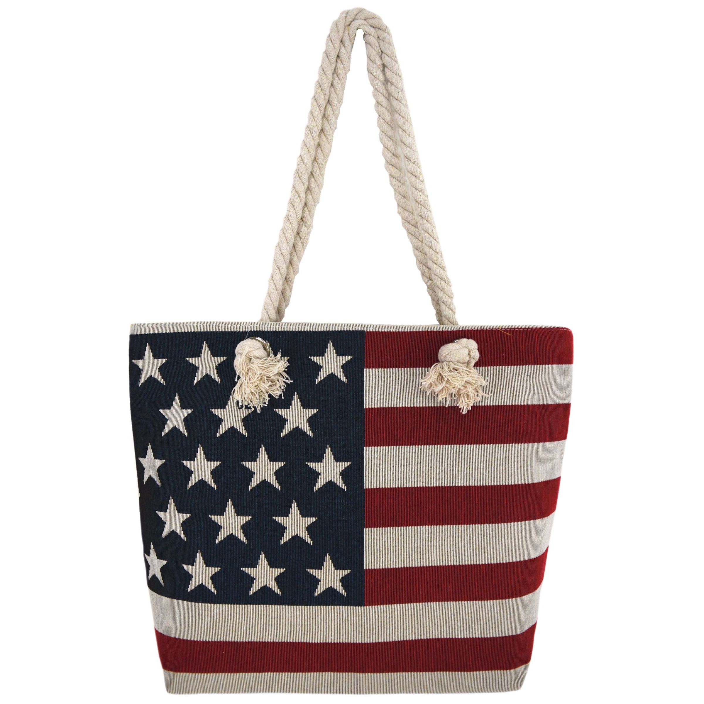ROPE TOTE BAG - USA FLAG