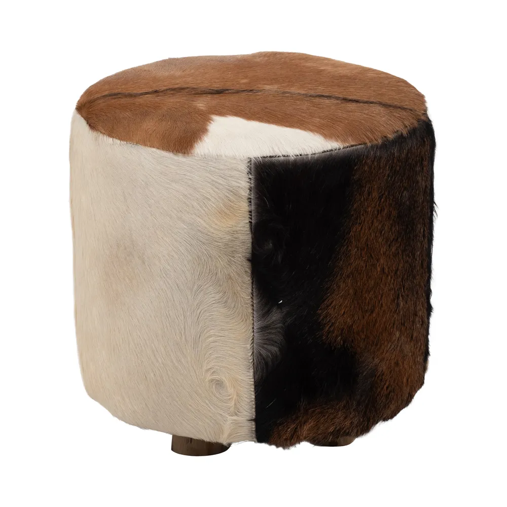 ELMONTHAVEN IVORY OTTOMAN 18 (IN)