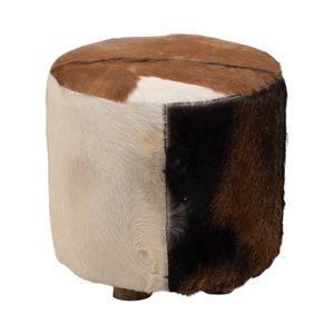 ELMONTHAVEN IVORY OTTOMAN 18 (IN) 3