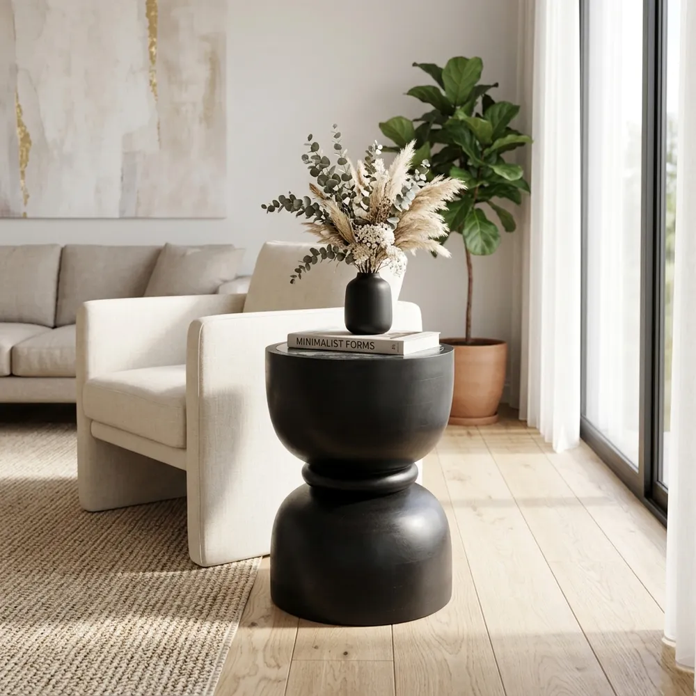 BRYSONBURN BLACK TABLE 18 (IN)