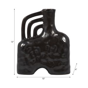 WELDONGROVE BLACK VASE 12 (IN) 9