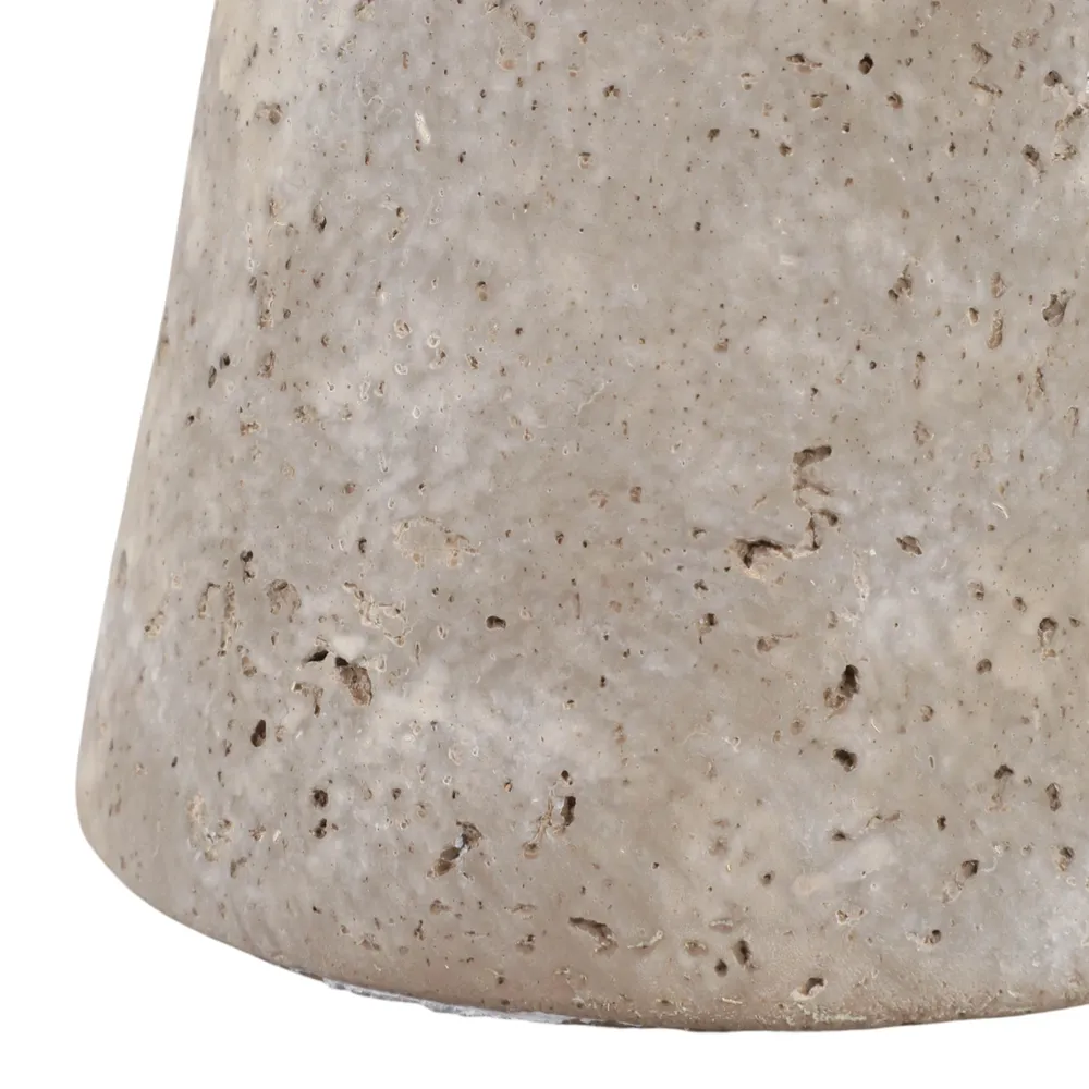 CARLIN GRAY CANDLE HOLDER 8 (IN)