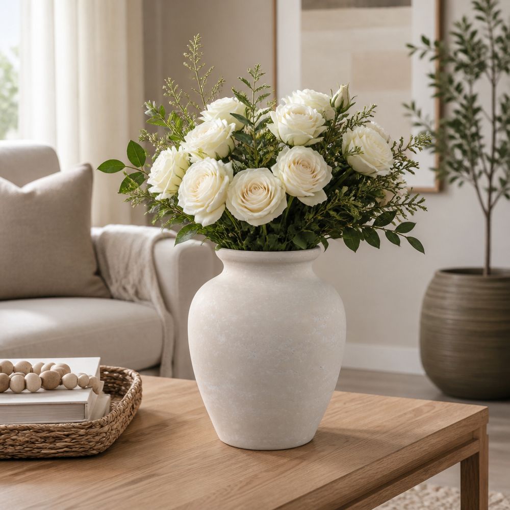 HAWLEYWORTH IVORY VASE 11 (IN)