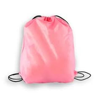 NYLON DRAWSTRING BACKPACK - PINK
