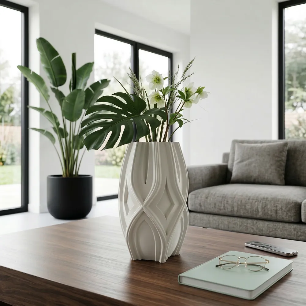 SYLVANBEACH IVORY VASE 17 (IN)