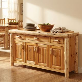 Cedar Log 75-inch Buffet - Vintage