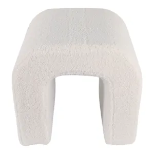 HUTTONMILL WHITE OTTOMAN 18 (IN) 5