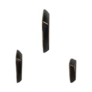 EATONSTONE SET OF 3 GRAY WALL SCULPTURES 2 (IN) 4