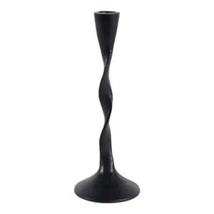 ELMONTVALE BLACK CANDLE HOLDER 9 (IN) 4