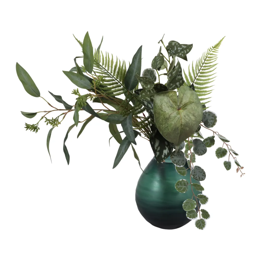 VERAROSE BLUE GLASS VASE 8 (IN)