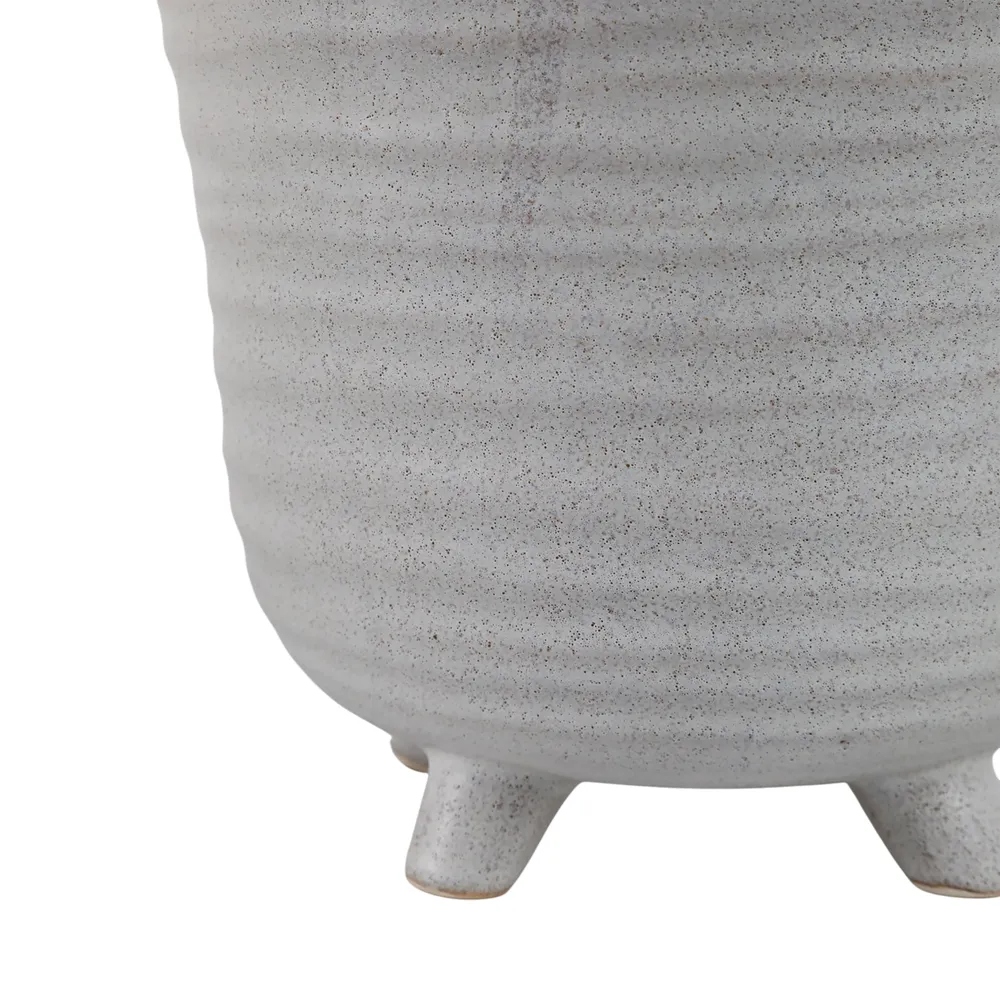REXDALE SET OF 2 IVORY PLANTER 6 (IN)